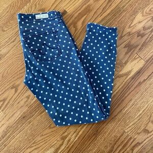 AG denim polka dot Stevie 28R